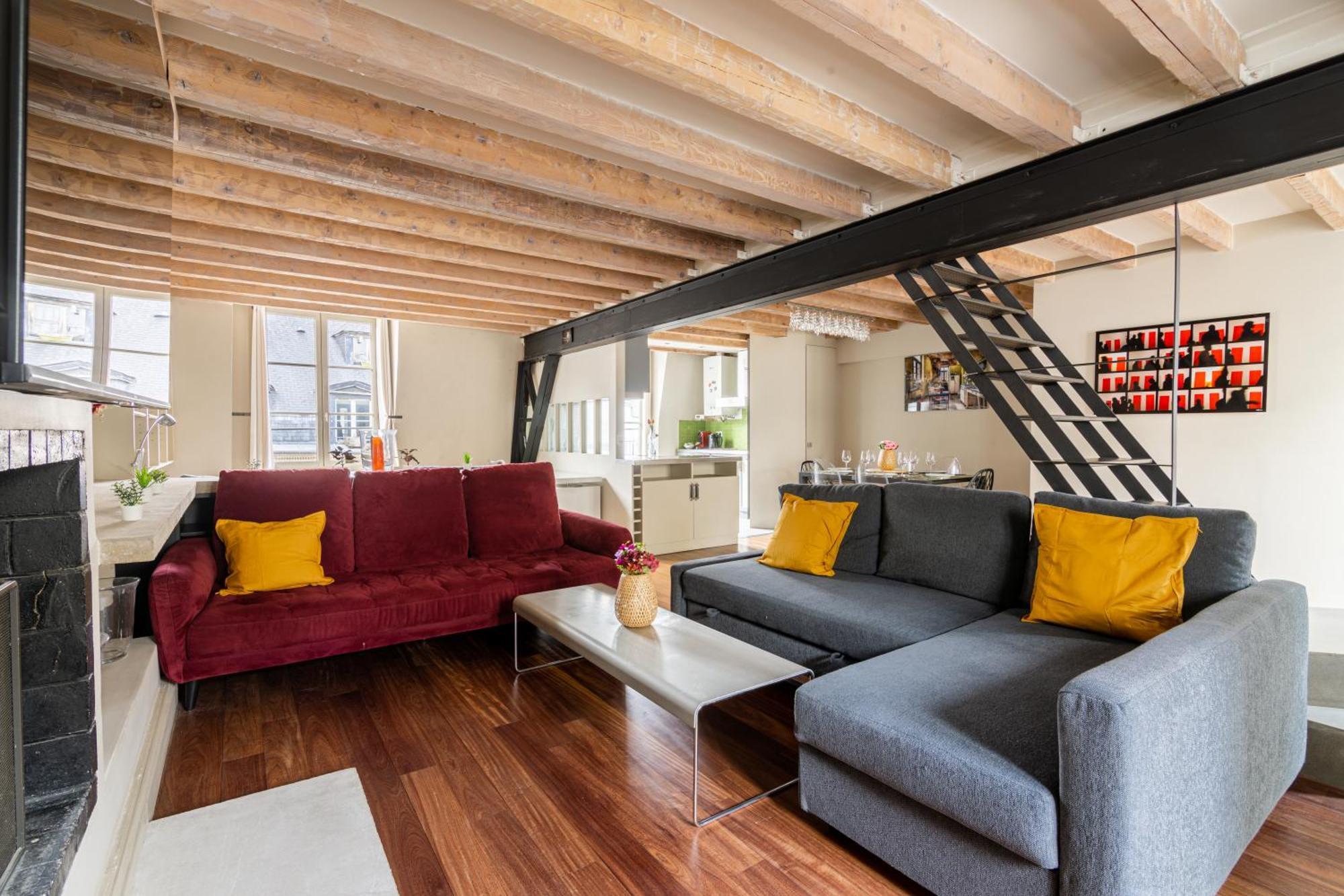 Quartier Mezzanine & 1br Le Marais Temple Free Netflix Apartment Paris
